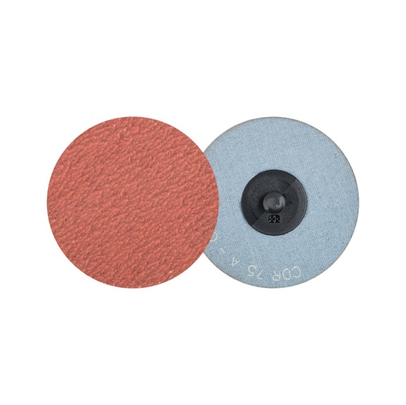 PFERD COMBIDISC Korund Schleifblatt CDR Durchmesser 75 mm A80 COOL für Edelstahl - Schleifwerkzeug aus Schleifmittel auf Unterlage