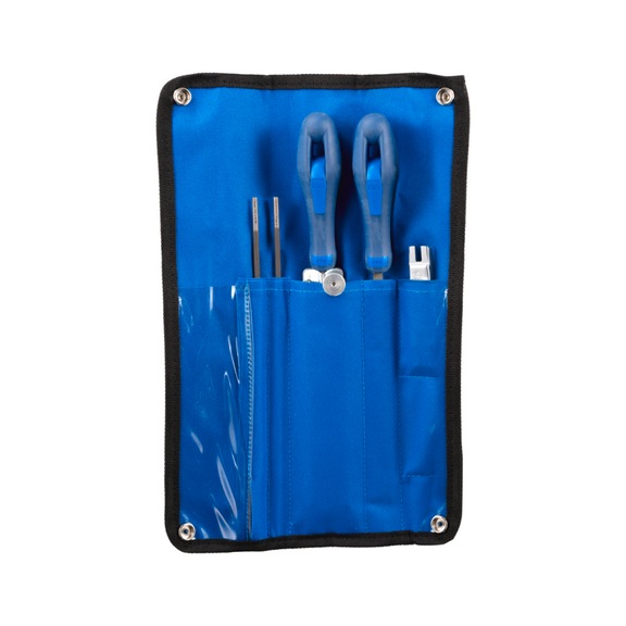 PFERD chainsaw sharpening set 4.0 mm 5/32 inch chain pitch 1/4 3/8 inch 5-piece set - Chainsaw file