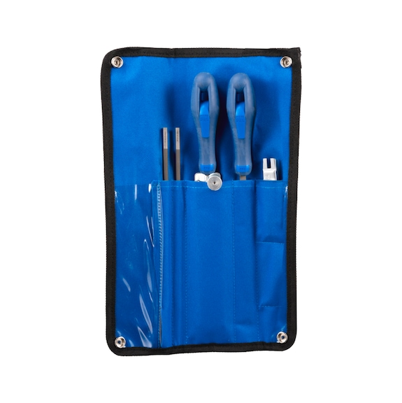 PFERD chainsaw sharpening set 5.16 mm 13/64 inch chain pitch 3/8 inch 5-piece set - Chainsaw file