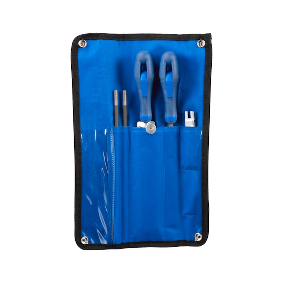 PFERD chainsaw sharpening set 5.5mm 5/32 inch chain pitch 3/8, 404 inch 5-piece set - Chainsaw file