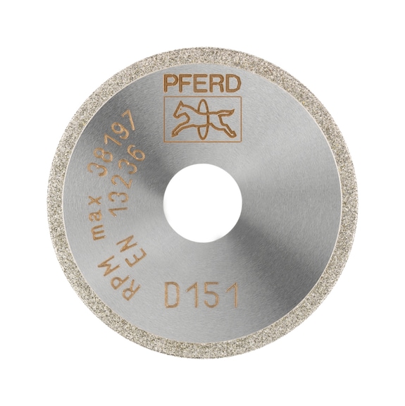 PFERD diamond cutting blade D1A1R 40x1.0x10.0mm D151 medium for glass ceramic - Grinding tool with diamond or boron nitride with bore