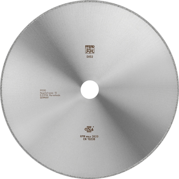 PFERD diamond cutting blade D1A1R 400x4.5x40.0mm D852 very coarse for gray cast iron - Grinding tool with diamond or boron nitride with bore