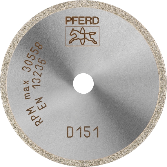 PFERD Diamant-Trennscheibe D1A1R 50x1,4x6,0mm D151 für Glas Keramik Hartmetall - Schleifwerkzeug mit Diamant oder Bornitrid mit Bohrung