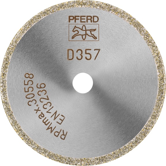 PFERD diamond cutting blade D1A1R 50x2.0x10.0mm D357 continuous coating for GRP - Grinding tool with diamond or boron nitride with bore