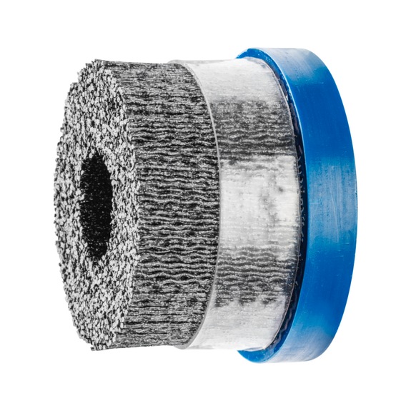 PFERD COMPOSITE Tellerbürste DBUR Durchmesser 76x22,2 mm Bohrung 1,10mm Korn 120 - Topfbürste