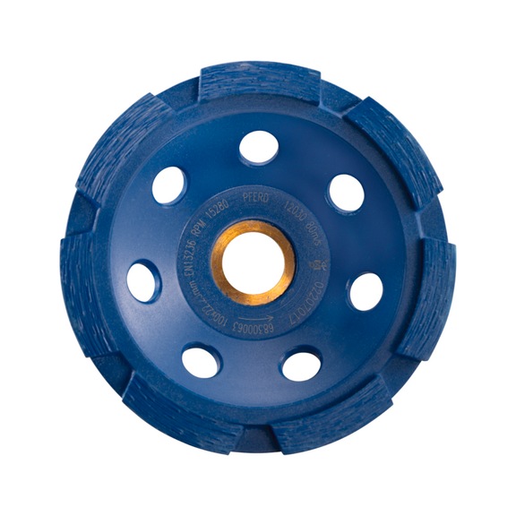 PFERD diamond disc DCW 1R PSF 100x6x22.23 mm for levelling concrete screed - Diamond cup wheel