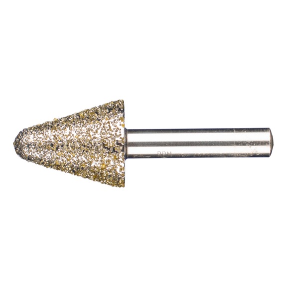 PFERD diamond mounted point cone 24x30x8 mm D852 for grinding gray cast iron - Grinding pin with diamond or boron nitride