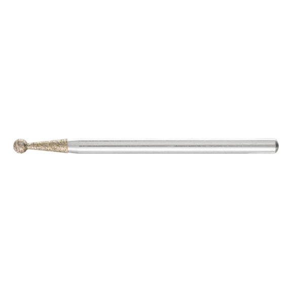 PFERD diamond mounted point ball diameter 3.0mm shank 3mm D181 coarse - Grinding pin with diamond or boron nitride