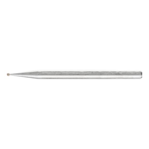 PFERD Diamant-Schleifstift Kugel Durchmesser 1,0mm Schaft 3 mm D126 mittel - Schleifstift mit Diamant oder Bornitrid