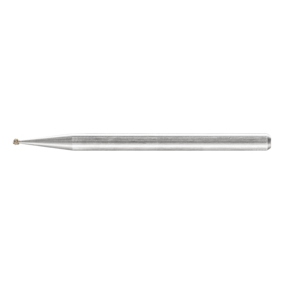 PFERD diamond mounted point ball diameter 1.0 mm shank 3 mm D181 coarse - Grinding pin with diamond or boron nitride