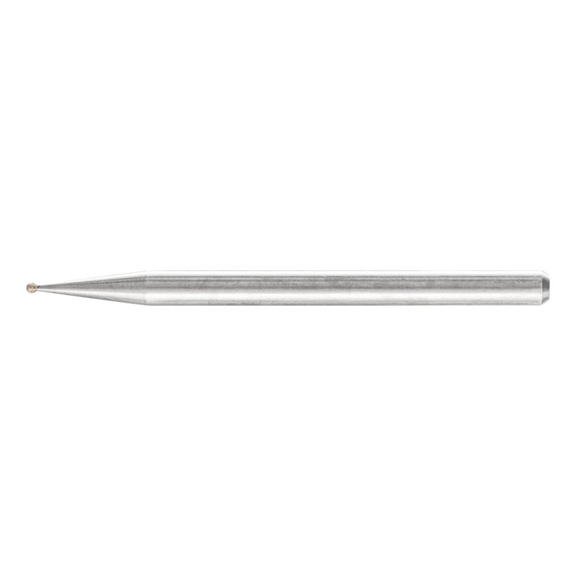 PFERD diamond mounted point ball diameter 1.0 mm shank 3 mm D91 fine - Grinding pin with diamond or boron nitride