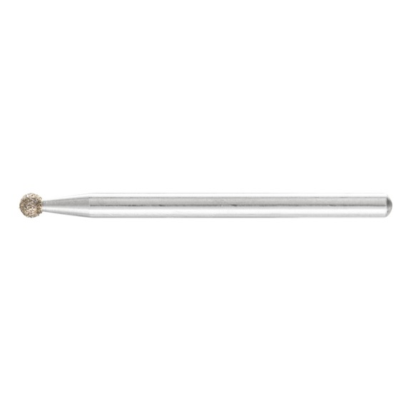 PFERD diamond mounted point ball diameter 3.0 mm shank 3 mm D181 coarse - Grinding pin with diamond or boron nitride