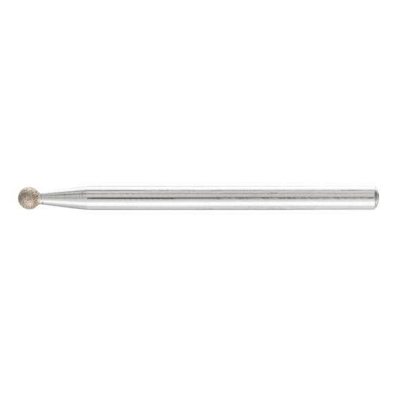 PFERD diamond mounted point ball diameter 3.0 mm shank 3 mm D64 fine - Grinding pin with diamond or boron nitride