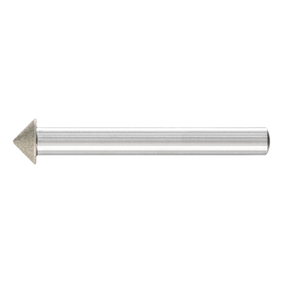 PFERD diamond mounted point taper diameter 10x90 degrees shank 6mm D64 fine - Grinding pin with diamond or boron nitride