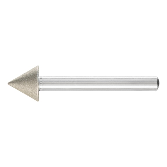 PFERD diamond mounted point taper diameter 15x60 degrees shank 6mm D64 fine - Grinding pin with diamond or boron nitride
