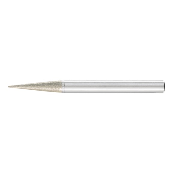 PFERD diamond mounted point taper diameter 6x12 degree shank 6 mm D64 fine - Grinding pin with diamond or boron nitride