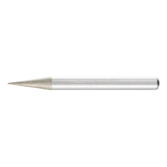 PFERD diamond mounted point taper diameter 6x15 degree shank 6 mm D64 fine - Grinding pin with diamond or boron nitride