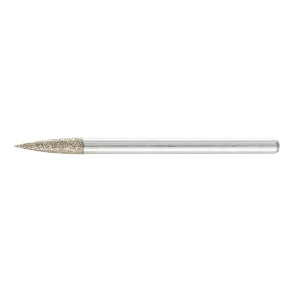 PFERD diamond mounted point diameter 3x13mm shank diameter 3mm - Grinding pin with diamond or boron nitride