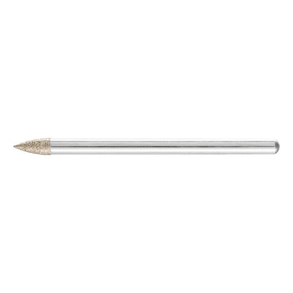 PFERD diamond mounted point diameter 3x7mm shank diameter 3mm - Grinding pin with diamond or boron nitride