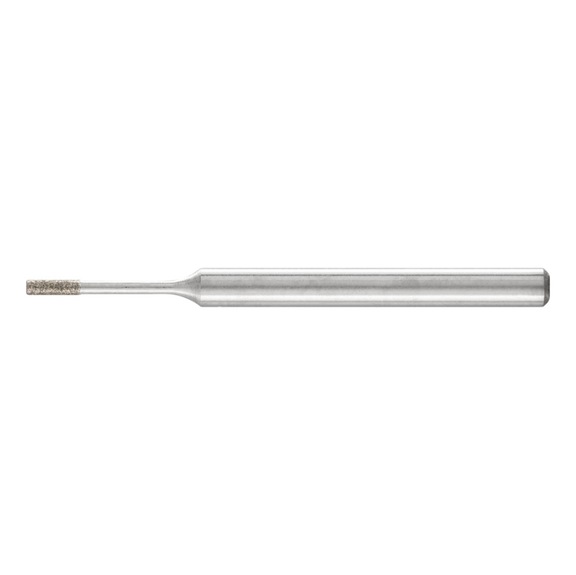 PFERD diamond mounted point cylinder diameter 1.2 mm shank 3 mm D64 fine - Grinding pin with diamond or boron nitride