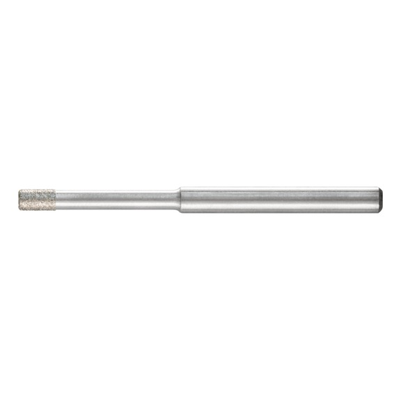 PFERD diamond mounted point cylinder diameter 2.4 mm shank 3 mm D91 fine - Grinding pin with diamond or boron nitride