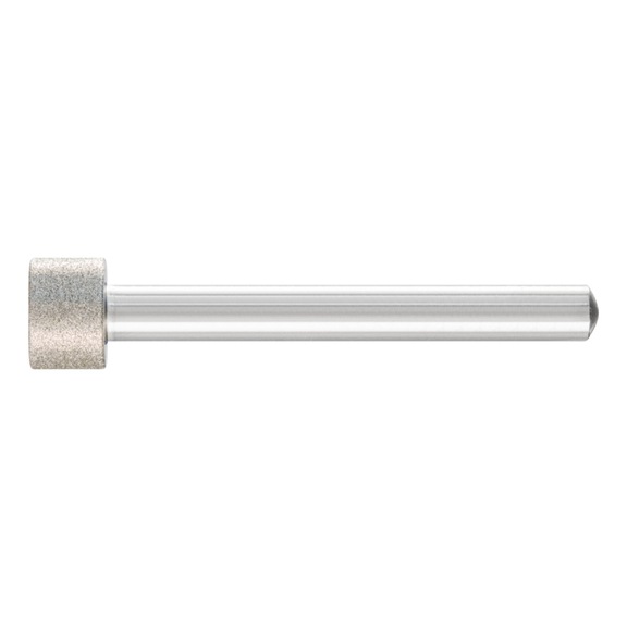 PFERD diamond mounted point cylinder diameter 12 mm shank 6 mm D91 fine - Grinding pin with diamond or boron nitride