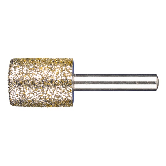 PFERD diamond mounted point cylinder 24x30x8 mm D852 for grinding gray cast iron - Grinding pin with diamond or boron nitride