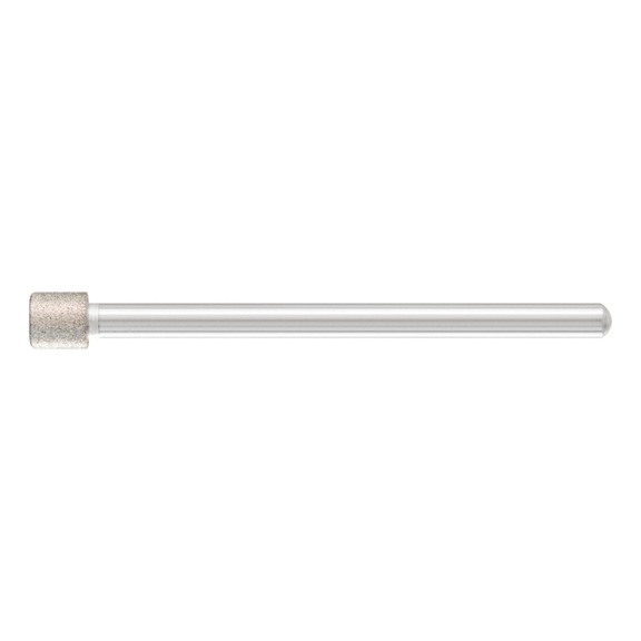 PFERD diamond mounted point cylinder diameter 5.0 mm shank 3 mm D91 fine - Grinding pin with diamond or boron nitride
