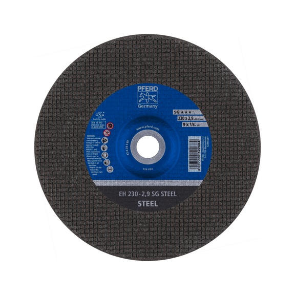 PFERD Trennscheibe EH 230x2,9x22,23 mm gekröpft Leistungslinie SG STEEL - Trennschleifscheibe