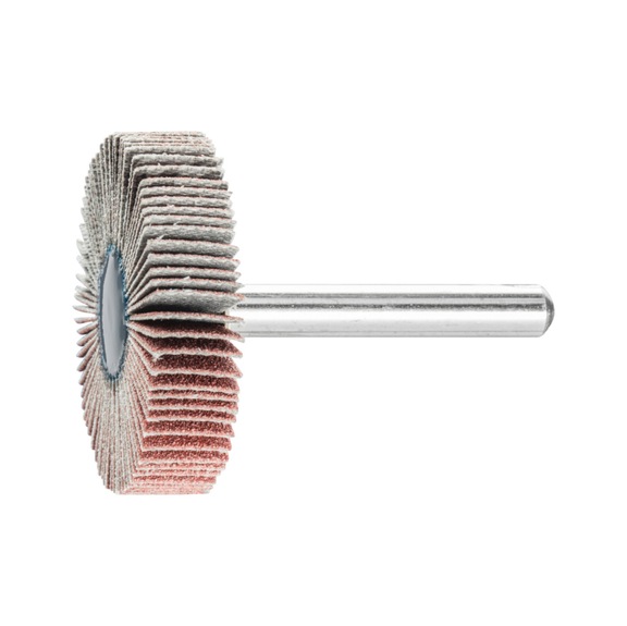 PFERD corundum flap disc F diameter 40x10mm shaft diameter 6 mm A120 - Fan sander