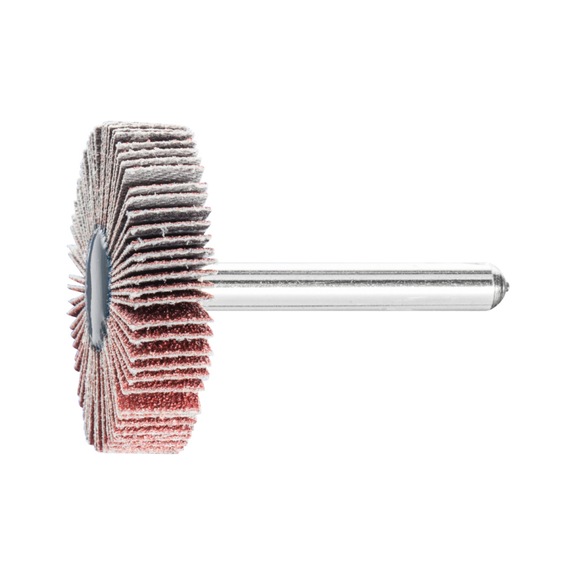 PFERD corundum flap disc F diameter 40x10mm shaft diameter 6 mm A80 - Fan sander