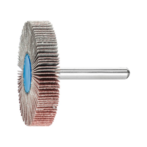 PFERD corundum flap disc F diameter 50x10mm shaft diameter 6 mm A120 - Fan sander