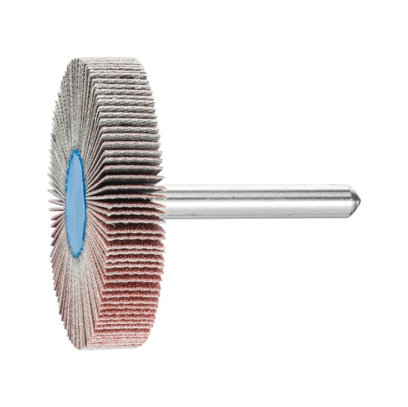 PFERD corundum flap disc F diameter 50x10mm shaft diameter 6 mm A150 - Fan sander