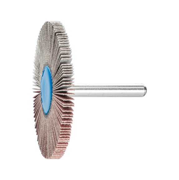 PFERD corundum flap disc F diameter 60x5 mm shaft diameter 6 mm A150 - Fan sander