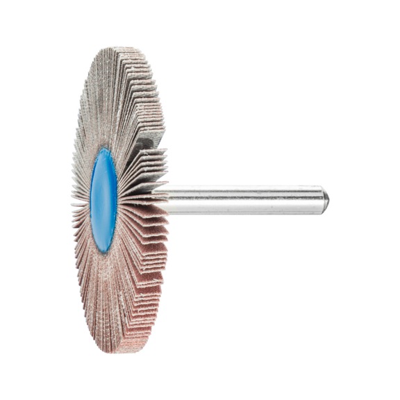 PFERD Korund Fächerschleifer F Durchmesser 60x5 mm Schaft-Durchmesser 6 mm A320 - Fächerschleifer