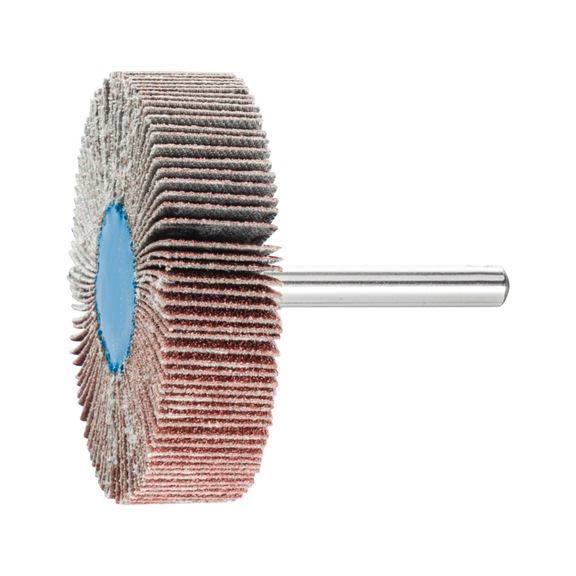 PFERD Korund Fächerschleifer F Durchmesser 60x15 mm Schaft-Durchmesser 6 mm A80 - Fächerschleifer