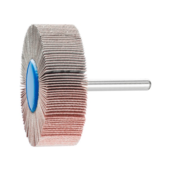 PFERD corundum flap disc F diameter 60x20mm shaft diameter 6 mm A150 - Fan sander