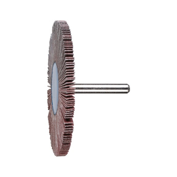PFERD corundum flap disc F diameter 80x5 mm shaft diameter 6 mm A120 - Fan sander
