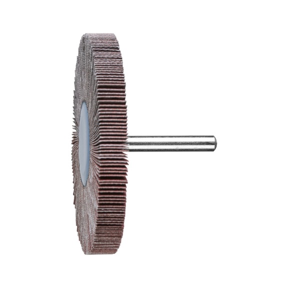 PFERD corundum flap disc F diameter 80x10mm shaft diameter 6 mm A240 - Fan sander