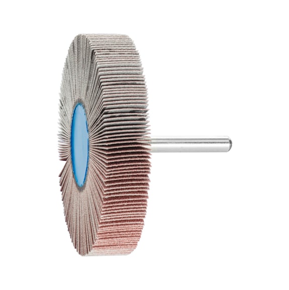 PFERD corundum flap disc F diameter 80x15 mm shaft diameter 6 mm A150 - Fan sander