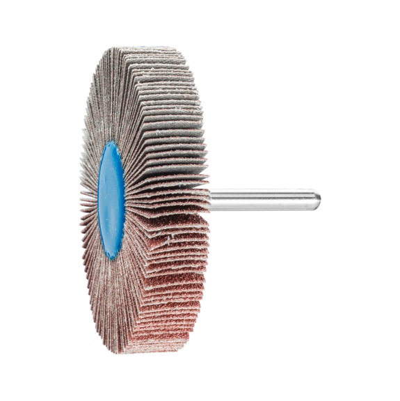 PFERD corundum flap disc F Diameter 80x15 mm Shank diameter 6 mm A60 - Fan sander