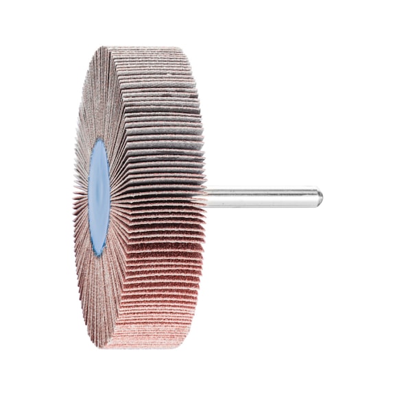 PFERD corundum flap disc F diameter 80x20mm shaft diameter 6 mm A120 - Fan sander