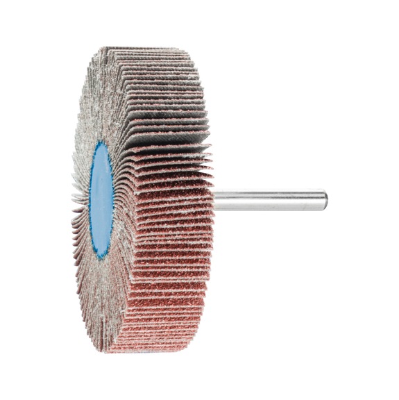 PFERD corundum flap disc F diameter 80x20mm shaft diameter 6 mm A60 - Fan sander