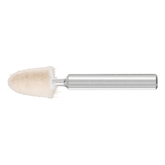 PFERD medium-hard felt polishing points conical shape diameter 10x15 mm shaft 6 mm - Abrasives, abrasive media (other)