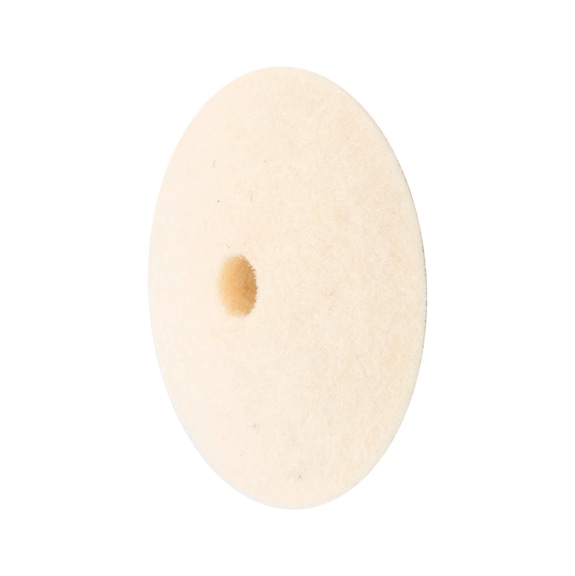 PFERD hard felt disk in lens shape diameter 17x5mm bore diameter 2mm - Polishing felt disk
