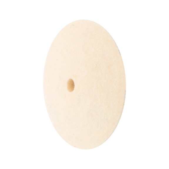 PFERD hard felt disk in lens shape diameter 22x5mm bore diameter 2mm - Polishing felt disk