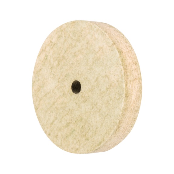 PFERD felt washer with brass insert FKSC diameter 100x20 mm bore 10 mm - Polishing felt disk