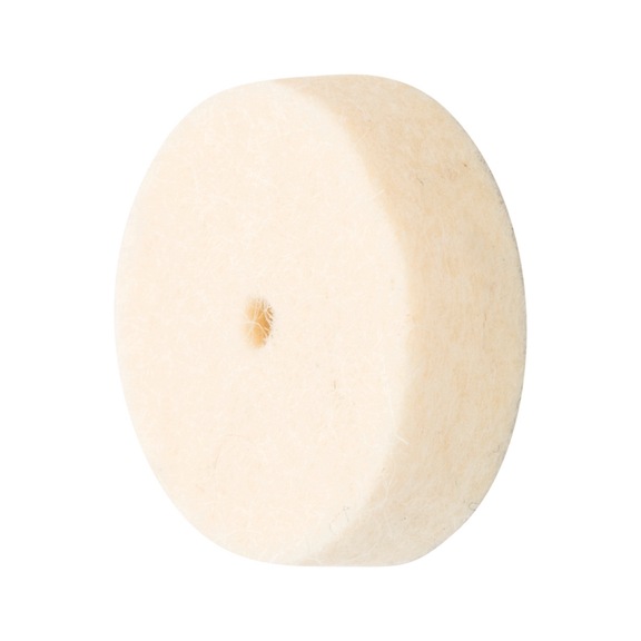 PFERD medium-hard felt disk FKSC diameter 17x5 mm bore diameter 2 mm - Polishing felt disk