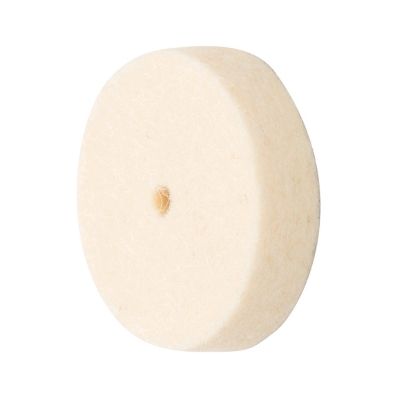 PFERD medium-hard felt disk FKSC diameter 20x5 mm bore diameter 2 mm - Polishing felt disk