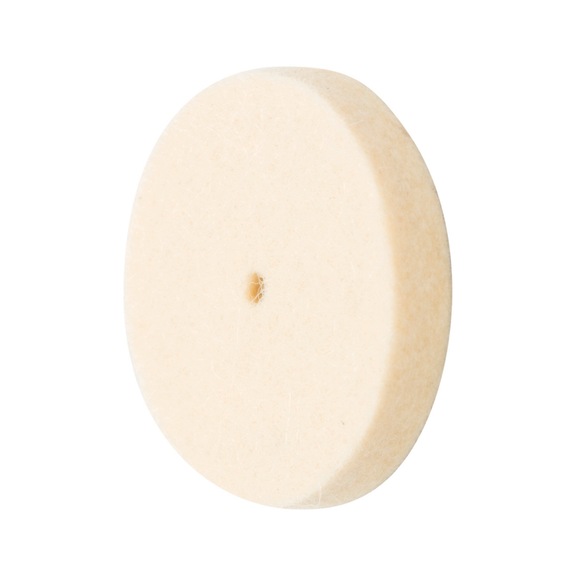 PFERD medium-hard felt disk FKSC diameter 30x5 mm bore diameter 2 mm - Polishing felt disk